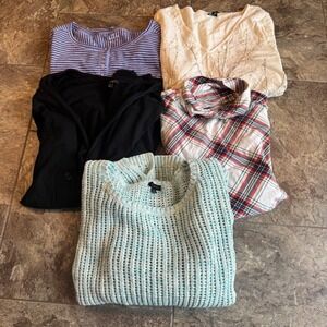 Lot of Talbots XL Women's Tops Sweater Turtleneck Cardigan‎ Long Sleeve Winter